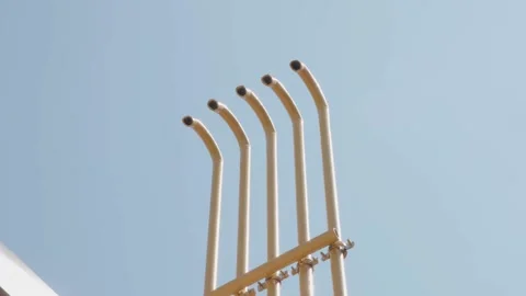 Beautiful pipes from the heating system Stock Footage 132491918