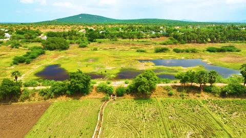 Beautiful Place - Drone View - Rightwards Stock Footage 252890605