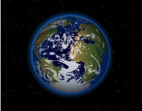 Beautiful Planet Earth Stock Illustration