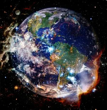 Beautiful planet of Earth from space. Elements of this image furnished by NAS Stockillustratie