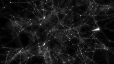 Beautiful plexus. Abstract creative composition, gray wallpaper, space. Stock Footage 115569172