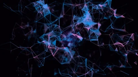 Beautiful plexus . Futuristic technology abstract background. Loop Animation Stock-Footage 76693345