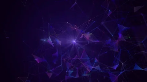 Beautiful plexus . Futuristic technology abstract background. Business Concept Stock-Footage 76792338