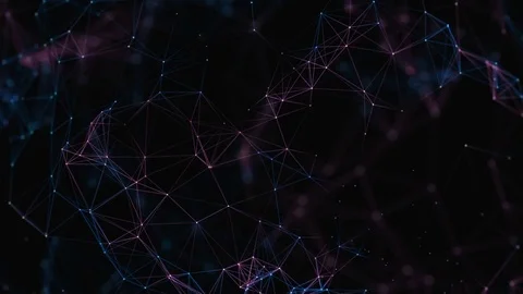 Beautiful plexus. Futuristic technology abstract background. Business Concept Stock Footage 81195086
