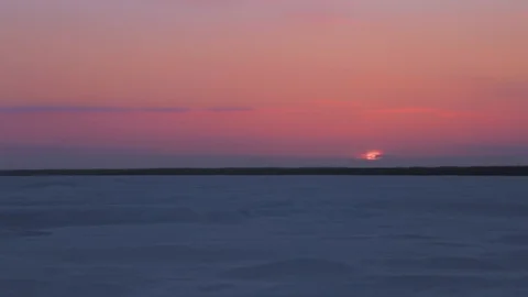 Beautiful polar sunset 库存影片 88485342