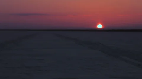 Beautiful polar sunset Stock-Footage 88485347
