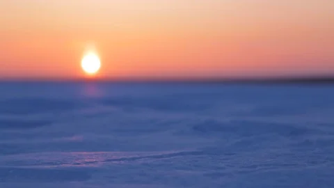 Beautiful polar sunset Vídeos de archivo 88485356