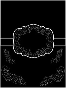 Beautiful postcard, vintage vector Stock Illustration