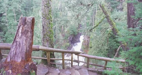 Beautiful Potholes Viewpoint falls 1. Stock Footage 88163704