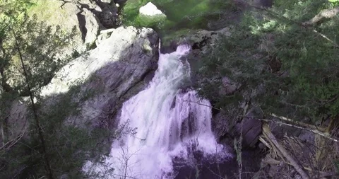 Beautiful Potholes Viewpoint falls in spring time 3. 스톡 동영상 88163629