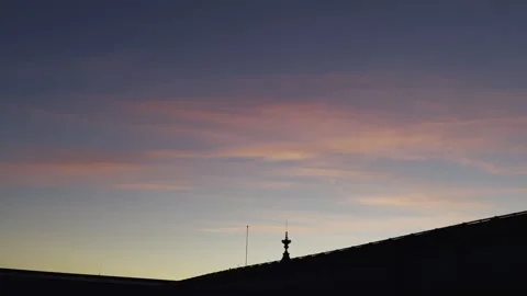 Beautiful Prague Sunset Stock Footage 192900241