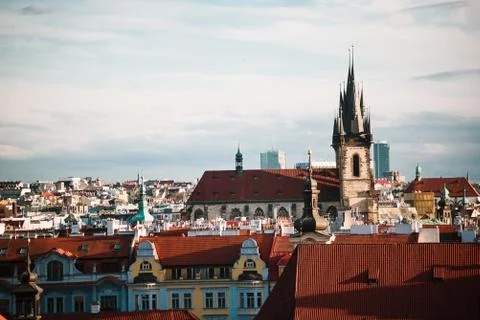 Beautiful Prague view Stock Photos