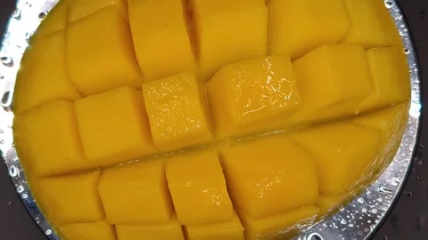 Beautiful presentation of mango Stock Footage 329648021