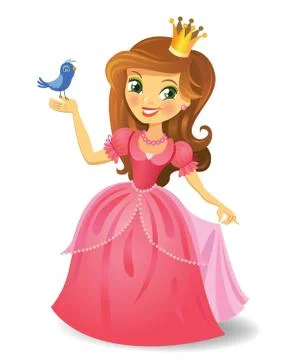 Beautiful princess Stock Illustration