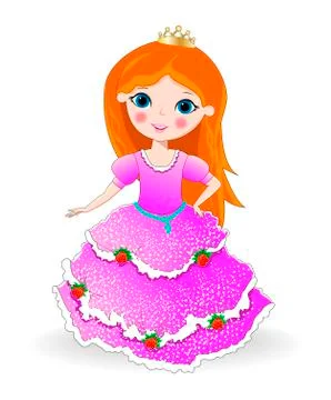 Beautiful princess Stock Illustration