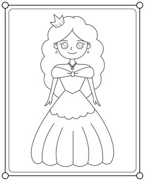 Beautiful princess vector illustration Stock Illustration