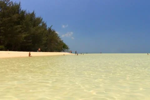 The Beautiful pristine beaches of Karimunjawa, Java, Indonesia Stock Photos