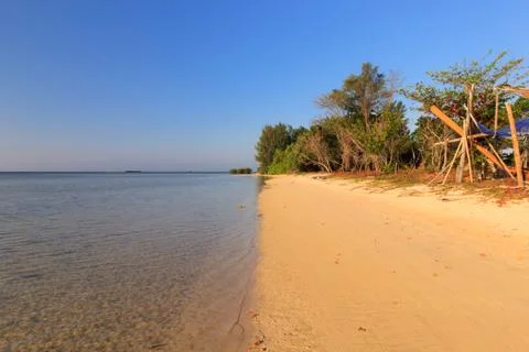 The Beautiful pristine beaches of Karimunjawa, Java, Indonesia Stock Photos