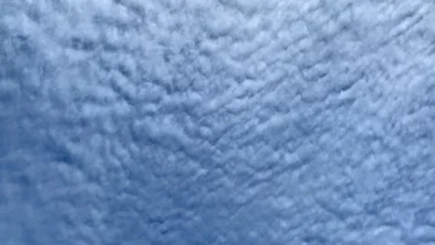Beautiful Puffy Clouds In A Clean Blue Sky After 2 Months Lockdown 1 Bird Stock Footage 130280454