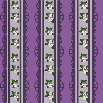 Beautiful purple pansy pattern design great lovely textile pattern Stock Illustration
