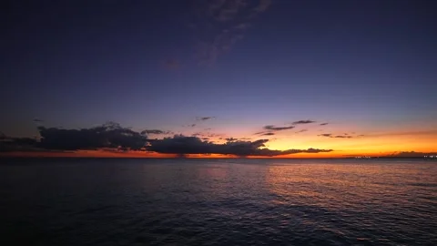 Beautiful purple sunset. Stock Footage 168910679