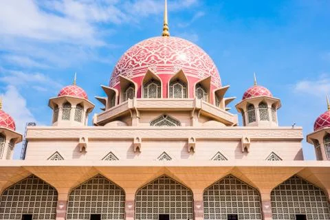 Beautiful Putra Mosque Stock Photos