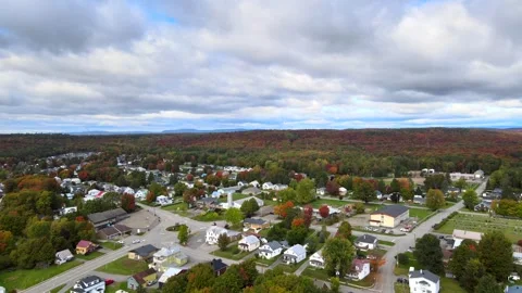 Beautiful Quebec at its peak in fall foliage Stock Footage 245794420