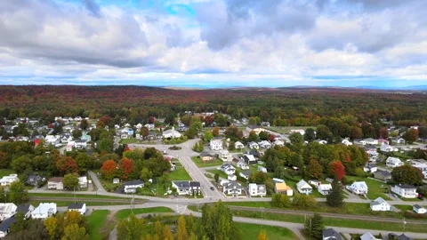 Beautiful Quebec at its peak in fall foliage Stock Footage 245794806