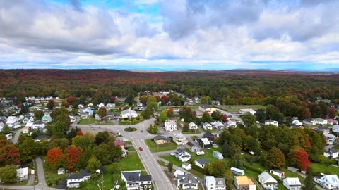 Beautiful Quebec at its peak in fall foliage Stock Footage 245794931