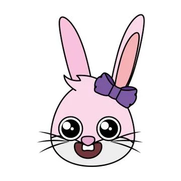 Beautiful rabbit female easter character イラスト素材
