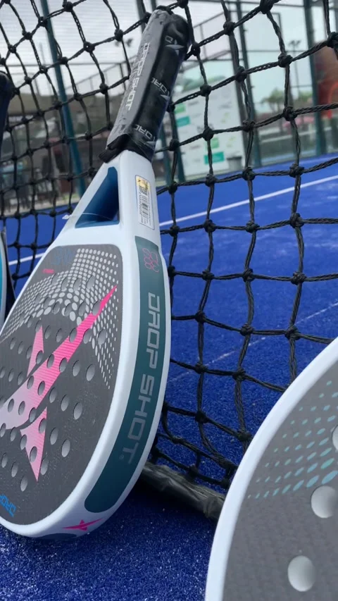 Beautiful rackets for playing padel Paddle tennis Stock Footage 233224888