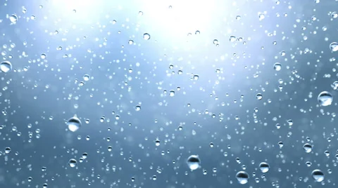 Beautiful rain drops fall in slow motion. Loopable Stock Footage 45663046