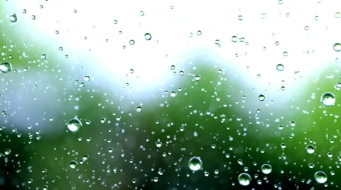 Beautiful rain drops fall in slow motion. Loopable Stock Footage 45663520