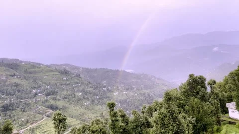 Beautiful Rainbow After Rain 库存影片 339777781