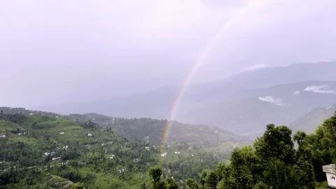 Beautiful Rainbow After Rain 库存影片 339777832