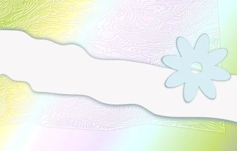 Beautiful rainbow-colored background with blue blossom Stock-Illustration