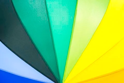Beautiful rainbow colored umbrella pattern Stock Photos