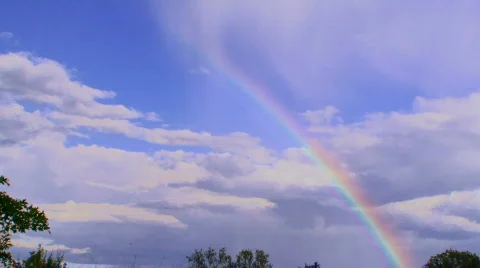 Beautiful rainbow Stock Footage 766891