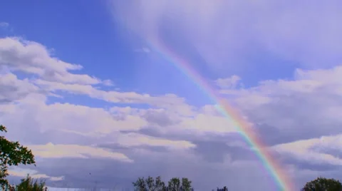 Beautiful rainbow Video stock 1463607