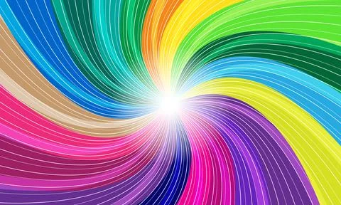 Beautiful Rainbow Wave Background Vector, abstract background Stock-Illustration