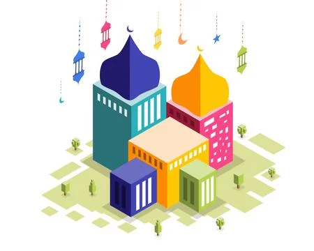 A beautiful Ramadan background featuring elegant Islamic patterns Stock Illustration