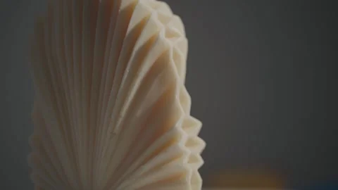 A beautiful ready-made aromatic wax candle. The candle is handmade.Close up. Vídeos de archivo 269500470