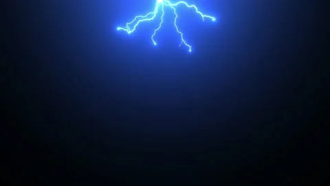 Realistic Lightning Strike On Black Background Blue Thunderstorm Effect  Video MP4 Template Free Download - Pikbest
