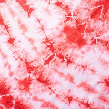 Beautiful red and white pattern with tie dye effect Stock Photos