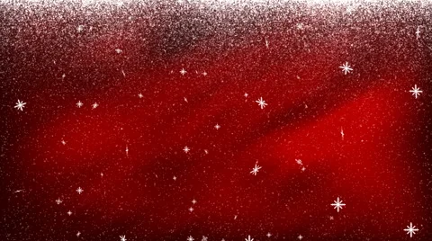 Beautiful Red Background Featuring Snow Falling Stock Footage 49483972
