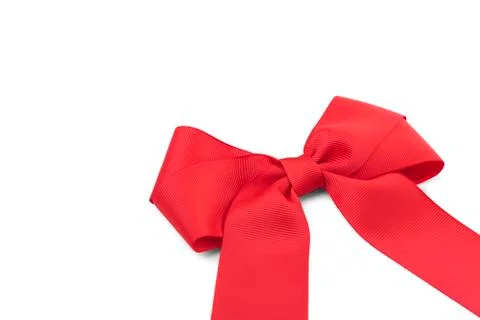 Beautiful red bow. Stock Photos