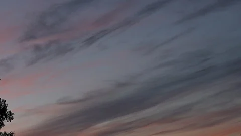Beautiful red clouds and sunset Stock Footage 95951189