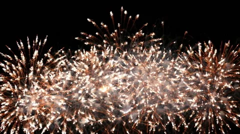 Beautiful red fireworks Stock Footage 40785587