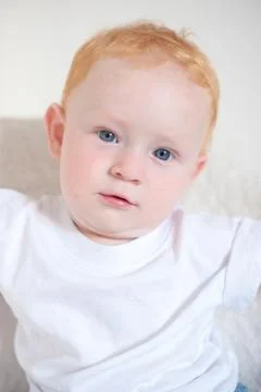 Beautiful red-haired boy Foto stock