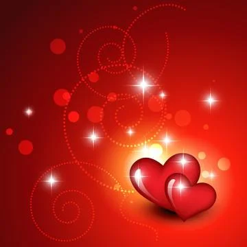 Beautiful red heart Stock Illustration